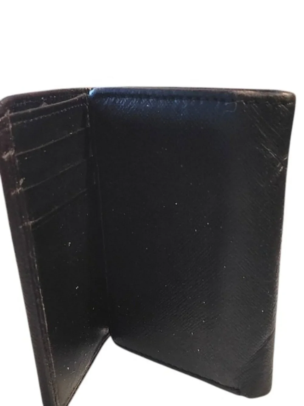 True Religion Black Leather Men's Wallet - Used